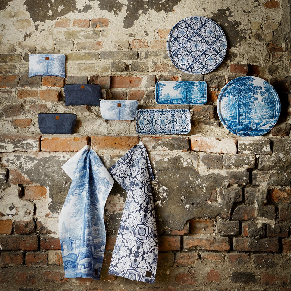 Blue Landscape Rectangular Tray