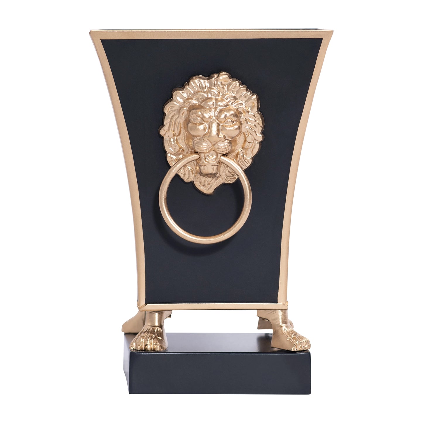 Lion's Head Cachepot - Black