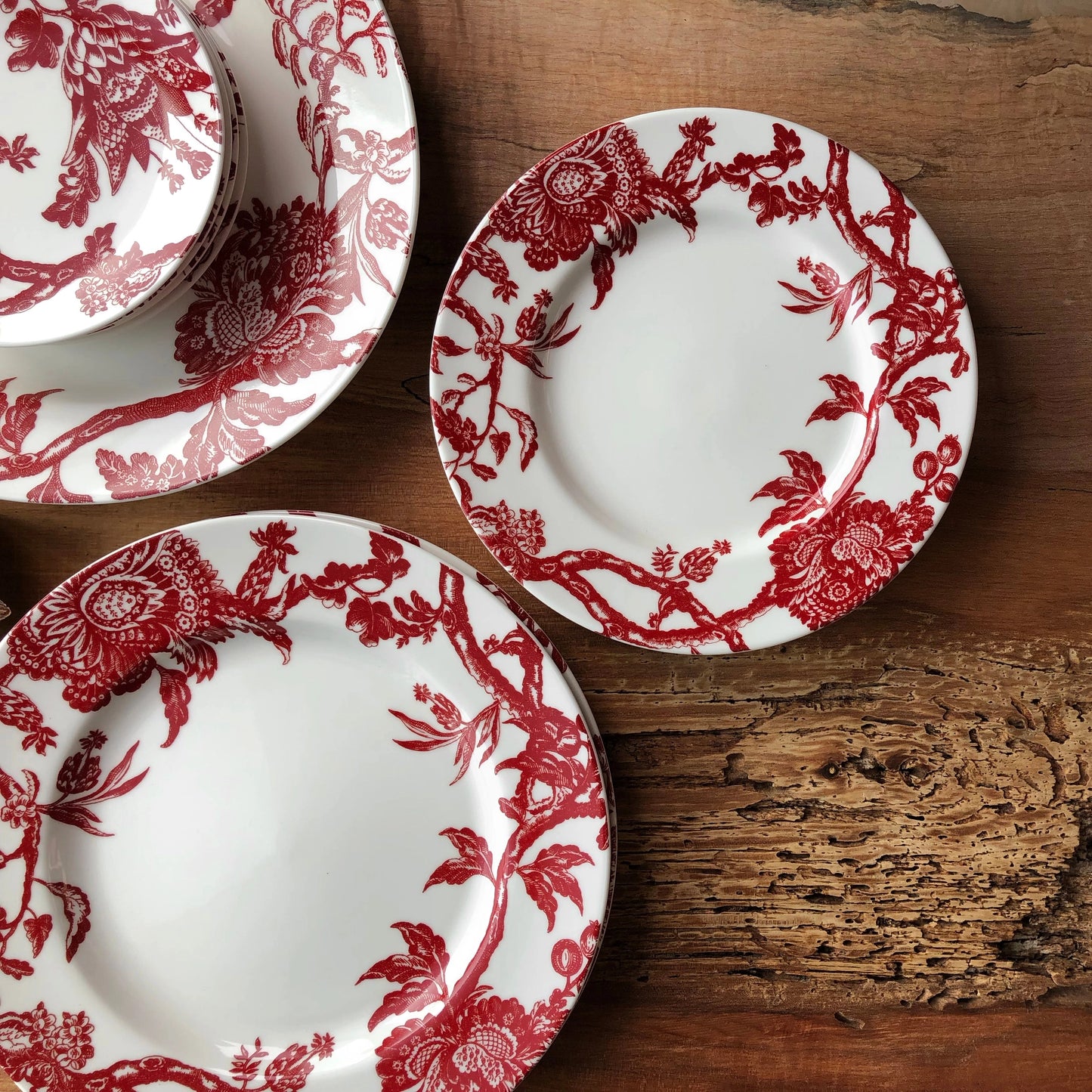 Crimson Vines Salad Plate