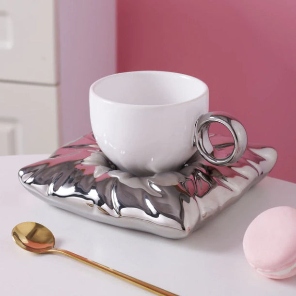Pillow Top Cup And Saucer Set