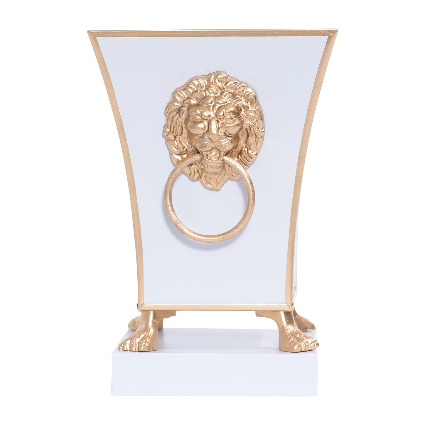 Lion's Head Cachepot - White