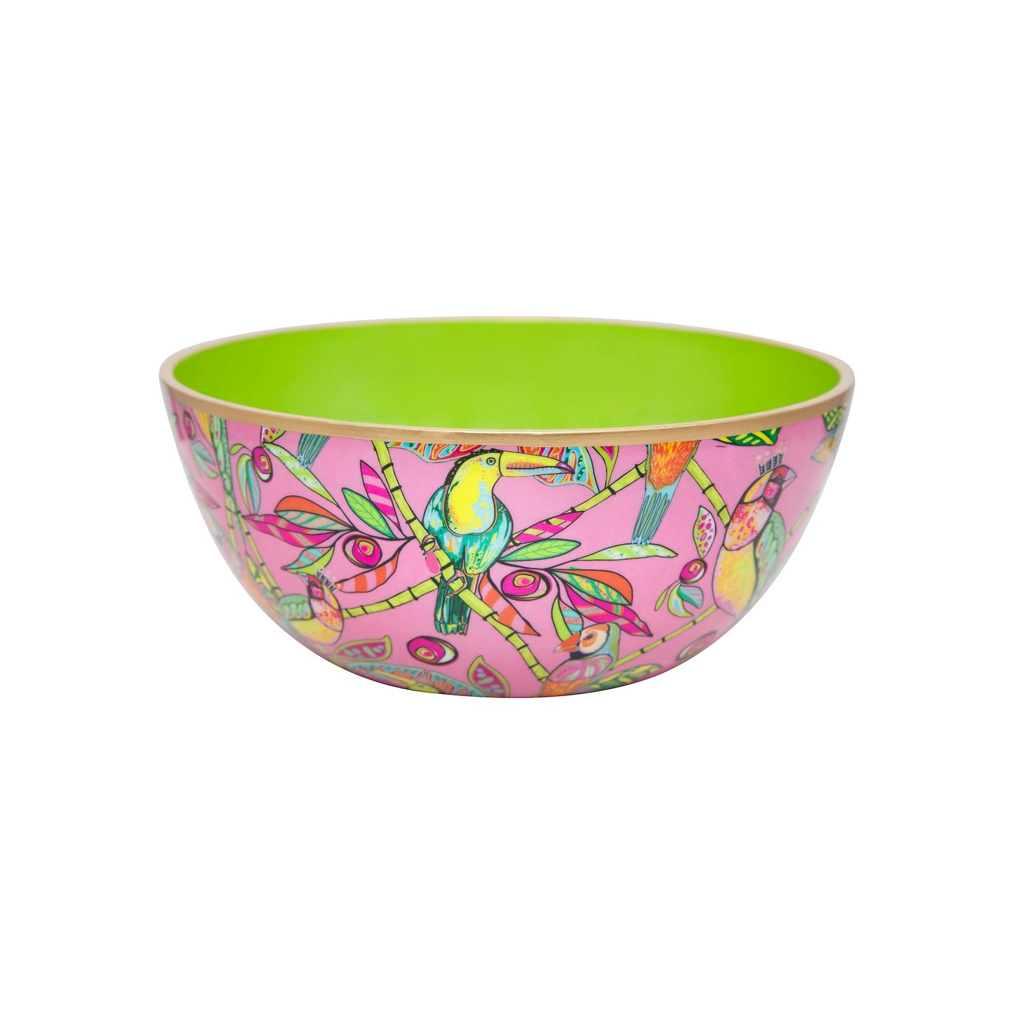 Bamboo Paradise Enameled Bowl