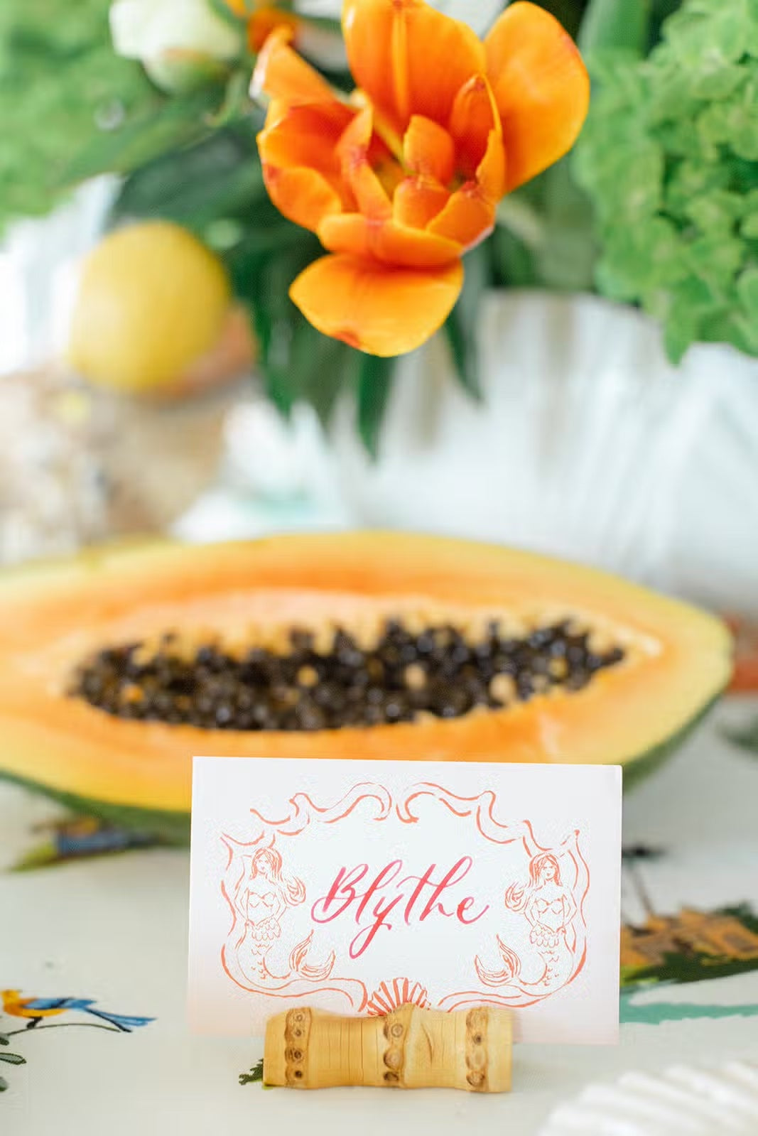 Bamboo Place Card Holders (set of 4)