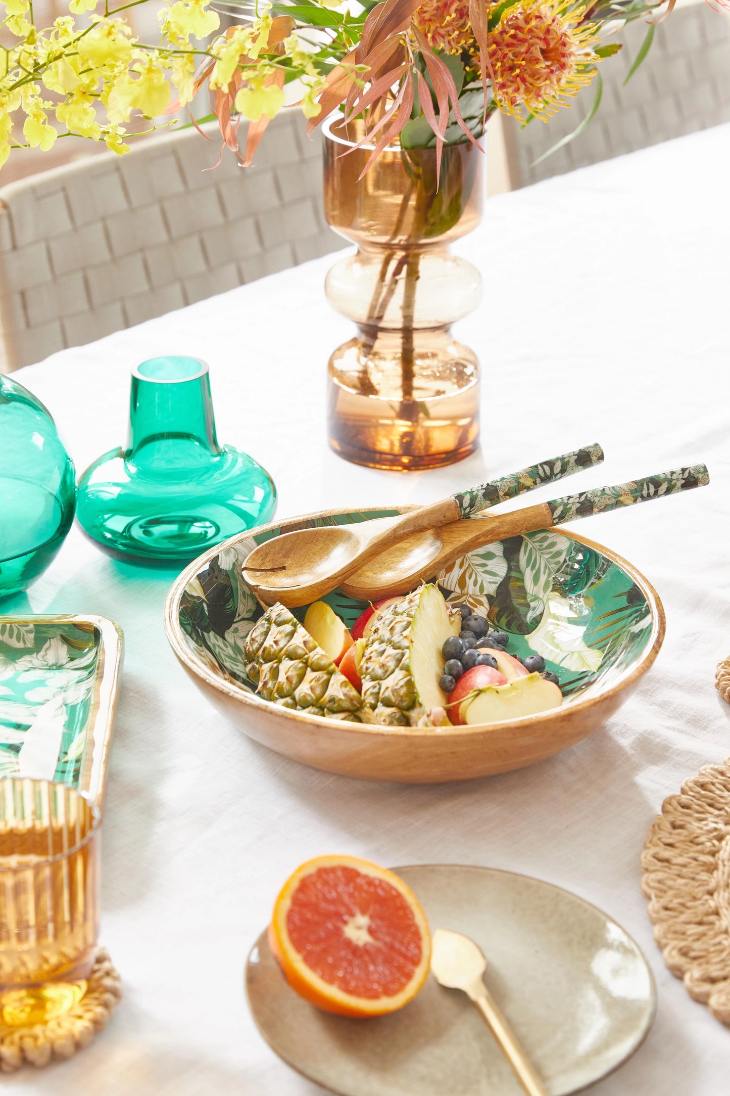 Mango Wood Serving Bowl