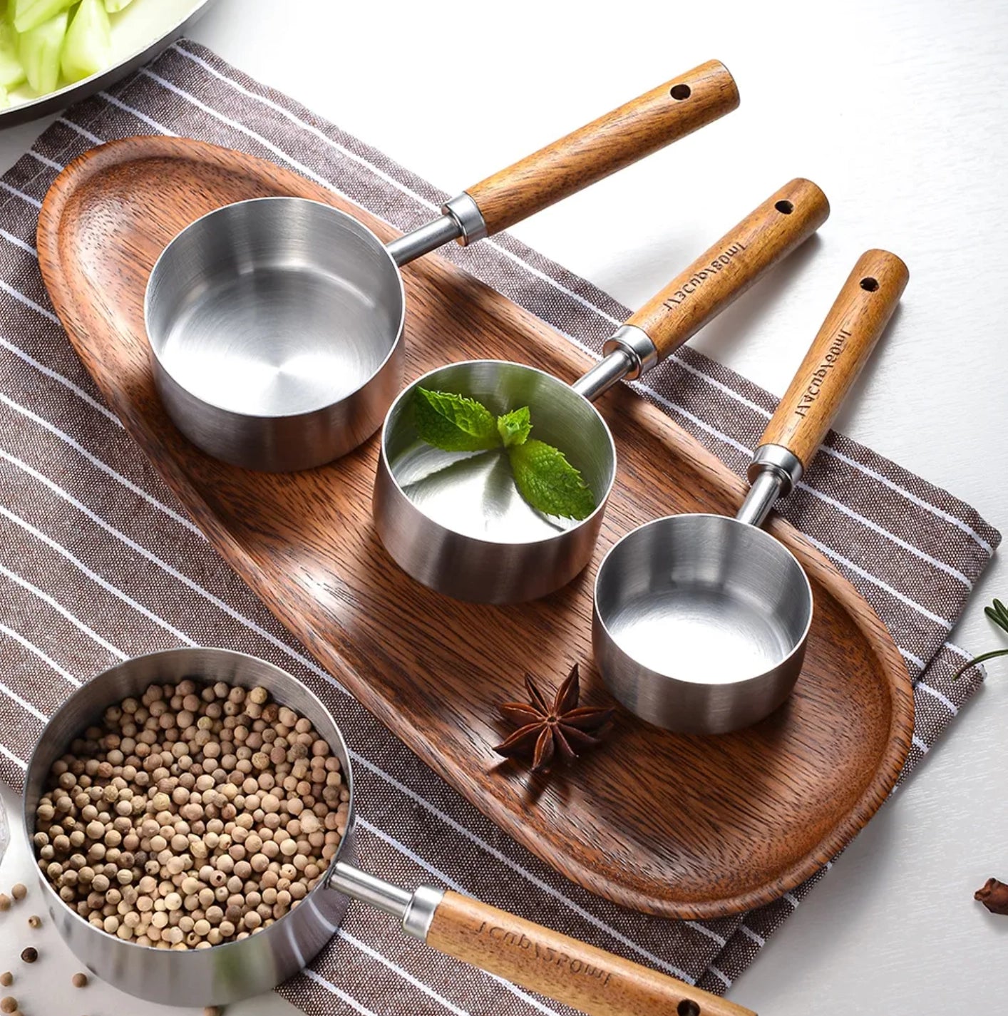Stainless Steel Measuring Cups (Set of8)