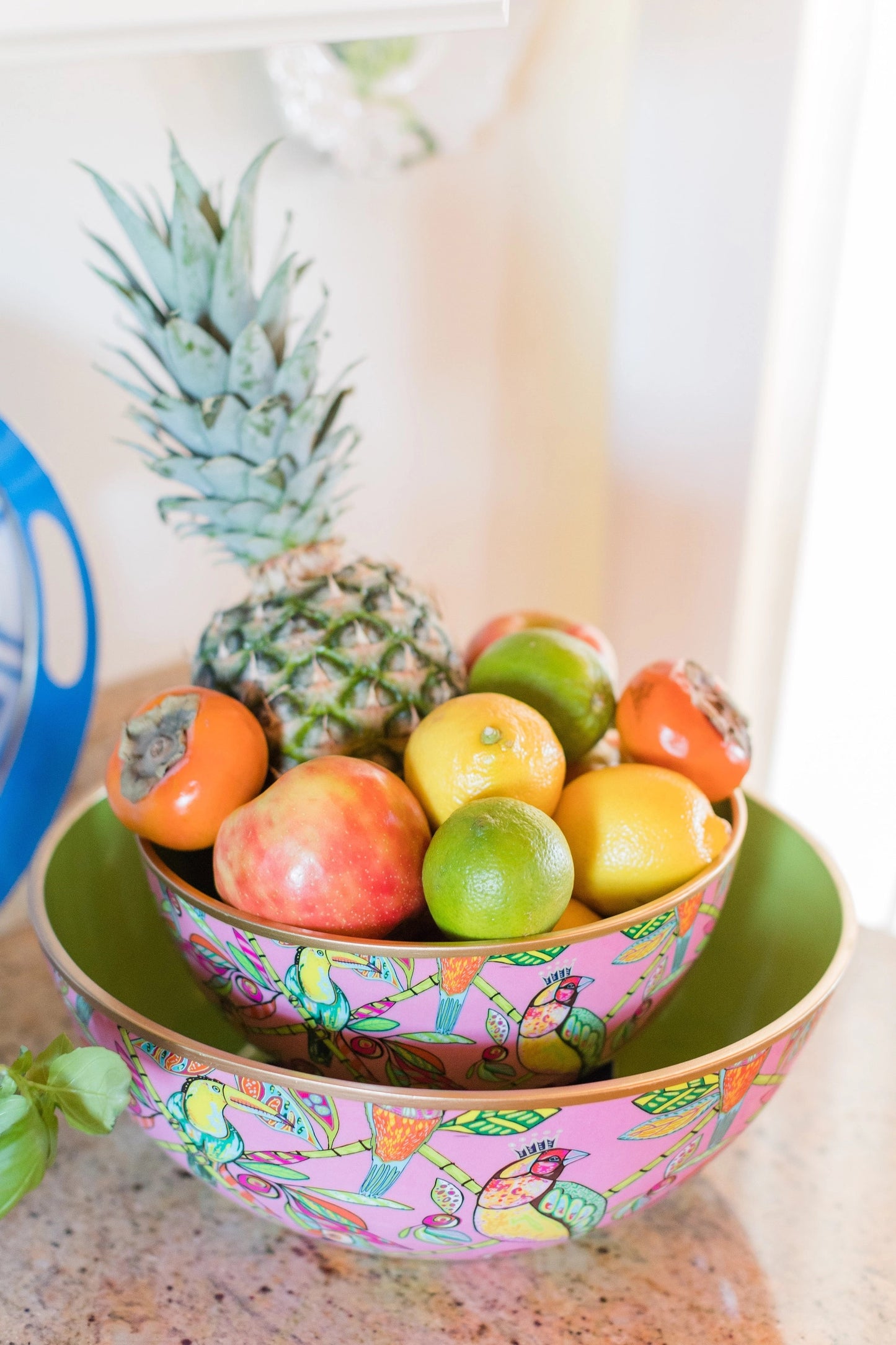 Bamboo Paradise Enameled Bowl