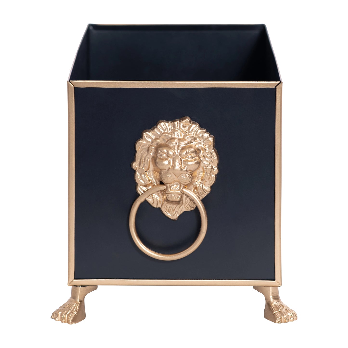 Lion's Head Rectangluar Cachepot