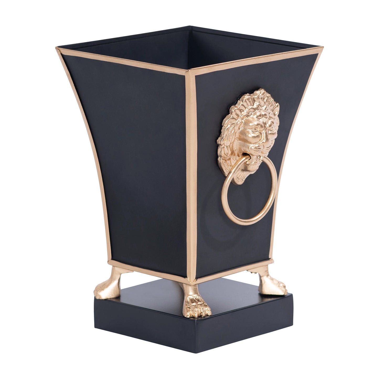 Lion's Head Cachepot - Black