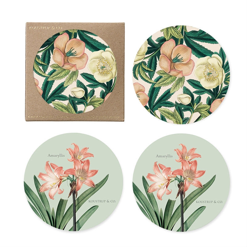 Hellebore Coasters (set of 4)