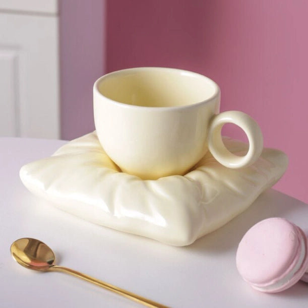 Pillow Top Cup And Saucer Set